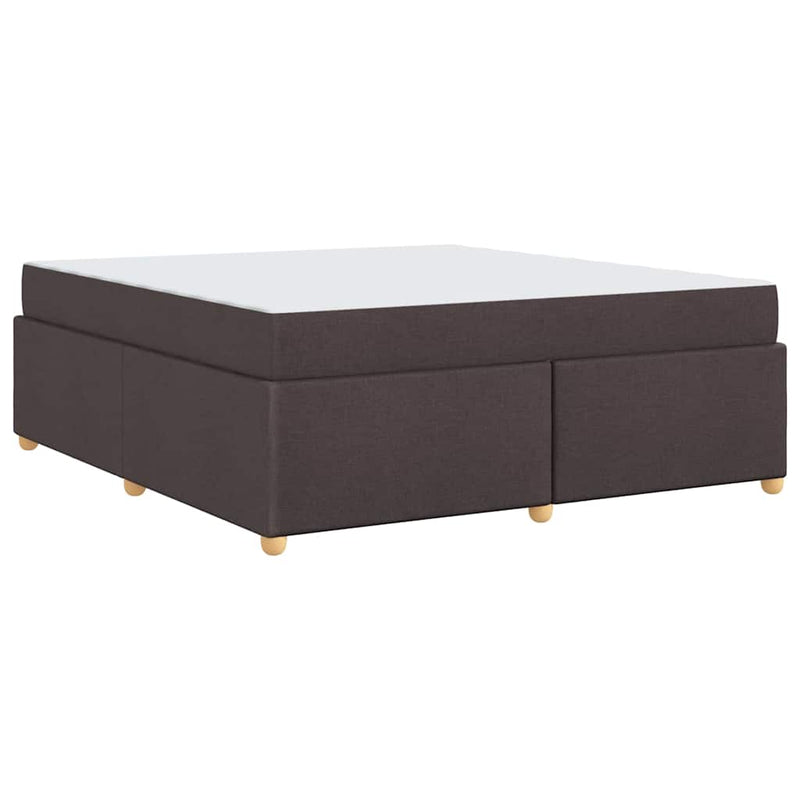 vidaXL Ágykeret matracmal sötétbarna 180 x 200 cm szövet