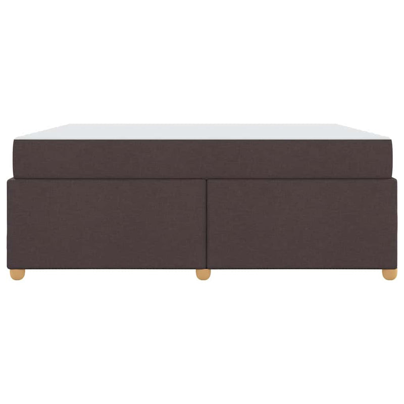 vidaXL Ágykeret matracmal sötétbarna 180 x 200 cm szövet