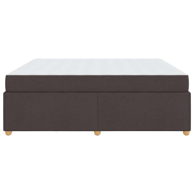 vidaXL Ágykeret matracmal sötétbarna 180 x 200 cm szövet