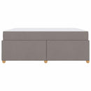 vidaXL Ágykeret matracmal Tópszínű 180 x 200 cm szövet