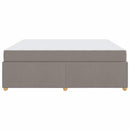 vidaXL Ágykeret matracmal Tópszínű 180 x 200 cm szövet