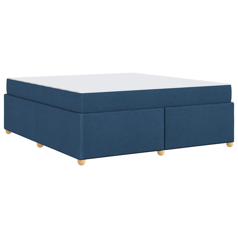 vidaXL Ágykeret matracmal Kék 180 x 200 cm szövet