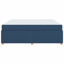 vidaXL Ágykeret matracmal Kék 180 x 200 cm szövet