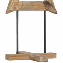 vidaXL Karácsonyfa állvánnyal Barna 120 cm Tömör tíkfa