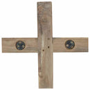 vidaXL Karácsonyfa állvánnyal Barna 120 cm Tömör tíkfa