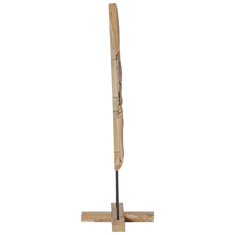 vidaXL Karácsonyfa állvánnyal Barna 120 cm Tömör tíkfa