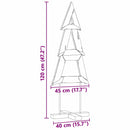 vidaXL Karácsonyfa állvánnyal Barna 120 cm Tömör tíkfa
