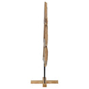 vidaXL Karácsonyfa állvánnyal Barna 149,5 cm Tömör tíkfa