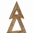 vidaXL Karácsonyfa állvánnyal Barna 180 cm Tömör tíkfa