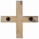 vidaXL Karácsonyfa állvánnyal Barna 120 cm Tömör tíkfa