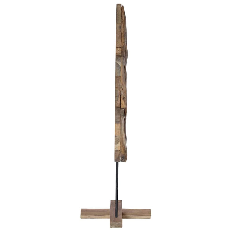 vidaXL Karácsonyfa állvánnyal Barna 120 cm Tömör tíkfa