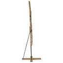 vidaXL Karácsonyfa állvánnyal Barna 180 cm Tömör tíkfa