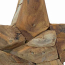 vidaXL Karácsonyi Csillag Barna 31 x 15 x 46 cm Tömör Teakfa
