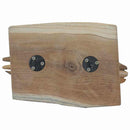 vidaXL Karácsonyi Csillag Barna 30 x 5 x 45 cm Tömör Teakfa