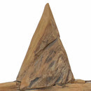 vidaXL Karácsonyi Csillag Barna 43,5 x 13,5 x 59 cm Tömör Teakfa
