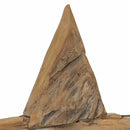 vidaXL Karácsonyi Csillag Barna 45 x 5 x 60 cm Tömör Teakfa