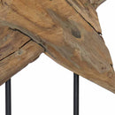 vidaXL Karácsonyi Csillag Barna 43,5 x 13,5 x 59 cm Tömör Teakfa