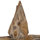 vidaXL Karácsonyi Csillag Barna 60 x 5 x 75 cm Tömör Teakfa