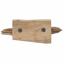 vidaXL Karácsonyi Csillag Barna 60 x 5 x 75 cm Tömör Teakfa