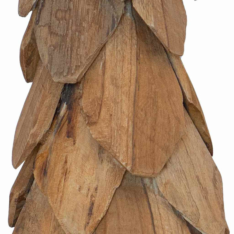 vidaXL Karácsonyfa állvánnyal Barna 50 cm Tömör tíkfa