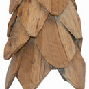 vidaXL Karácsonyfa állvánnyal Barna 50 cm Tömör tíkfa