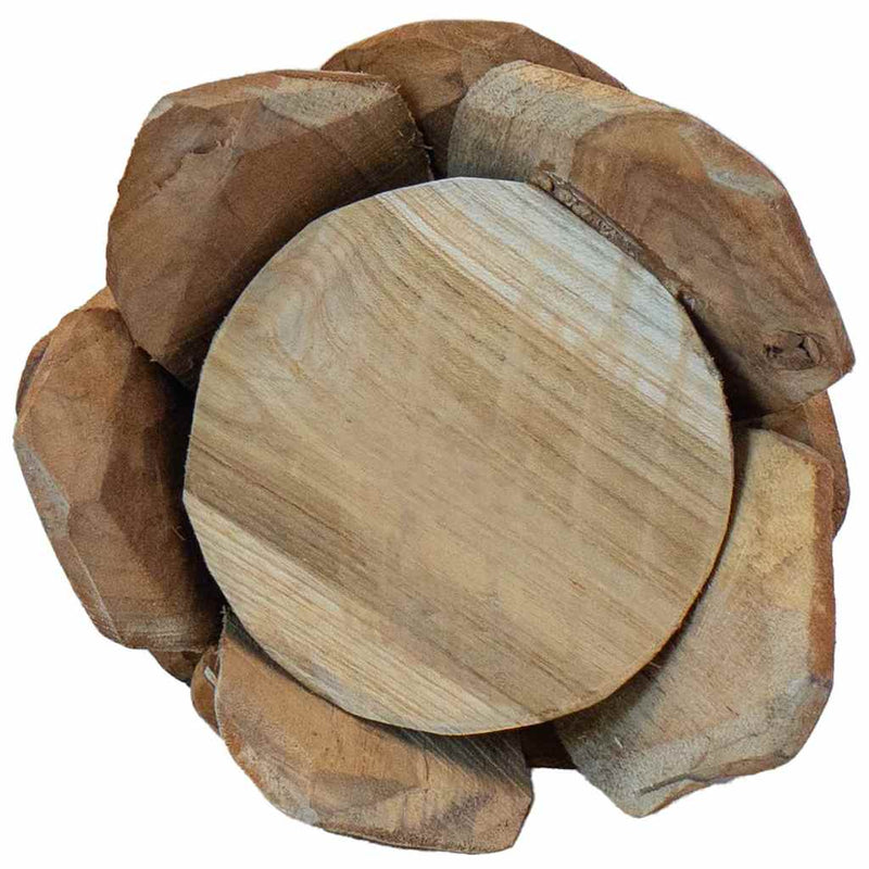 vidaXL Karácsonyfa állvánnyal Barna 50 cm Tömör tíkfa
