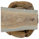 vidaXL Karácsonyfa állvánnyal Barna 60 cm Tömör tíkfa