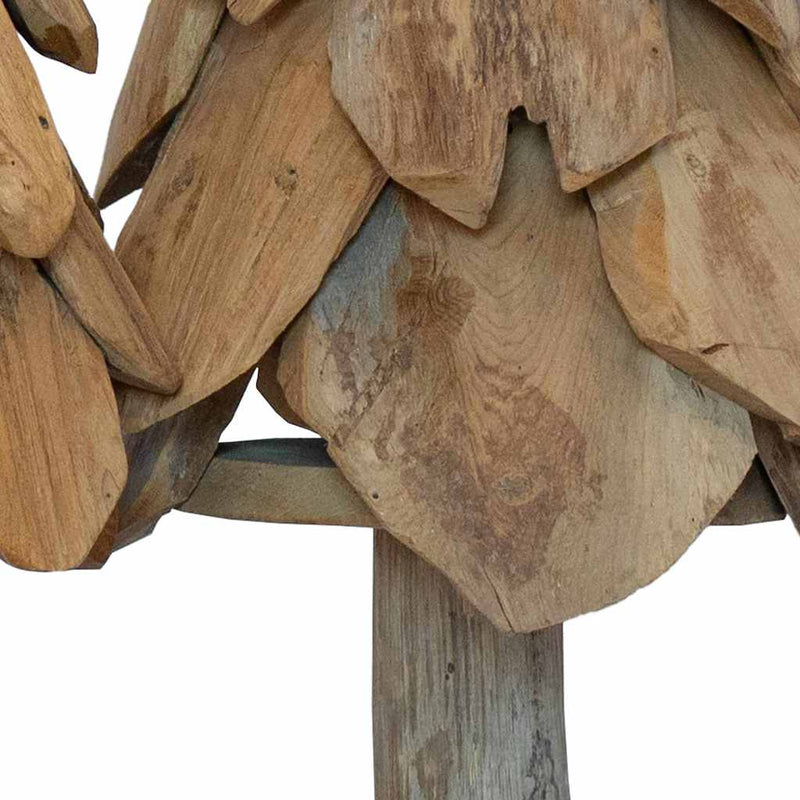 vidaXL Karácsonyfa állvánnyal 3 pcs Barna Tömör tíkfa
