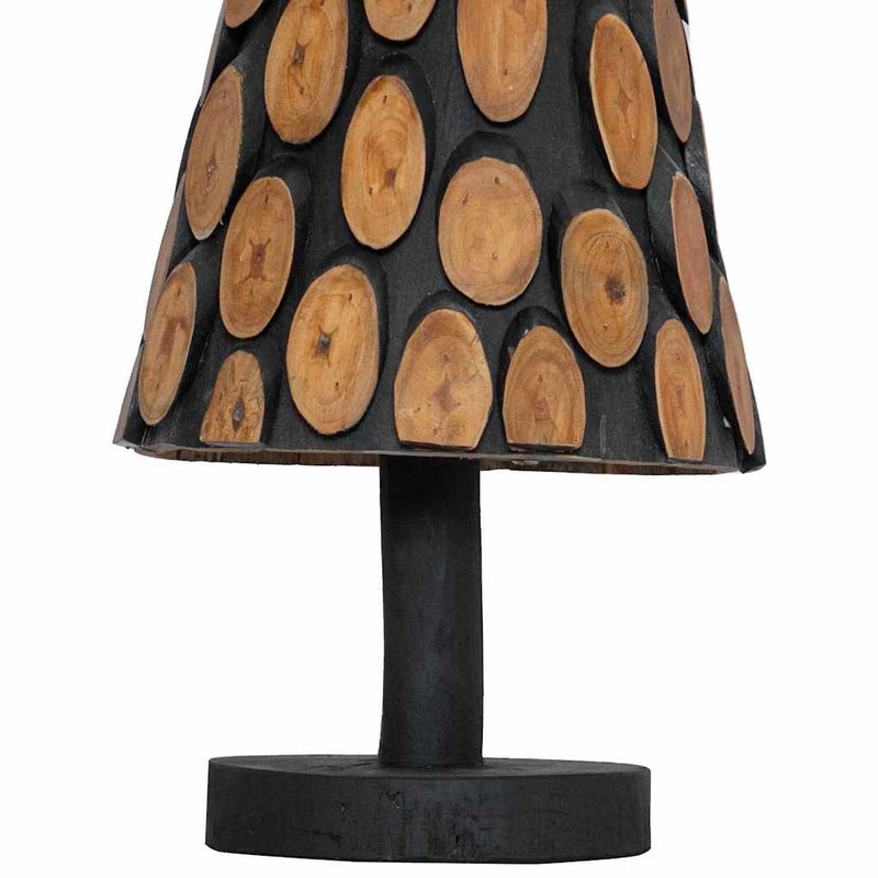 vidaXL Karácsonyfa állvánnyal Barna 90 cm Tömör tíkfa