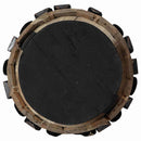 vidaXL Karácsonyfa állvánnyal Barna 90 cm Tömör tíkfa