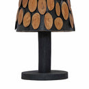 vidaXL Karácsonyfa állvánnyal Barna 120 cm Tömör tíkfa