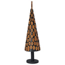 vidaXL Karácsonyfa állvánnyal Barna 120 cm Tömör tíkfa