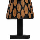 vidaXL Karácsonyfa állvánnyal Barna 150 cm Tömör tíkfa