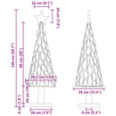vidaXL Karácsonyfa állvánnyal Barna 150 cm Tömör tíkfa