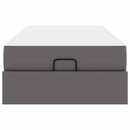 vidaXL Ágykeret matraccal Egyéb 2 pcs Szürke PVC
