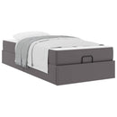 vidaXL Ágykeret matraccal Egyéb 2 pcs Szürke PVC