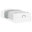 vidaXL Ágykeret matraccal Egyéb 2 pcs Fehér PVC