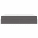 vidaXL Ágykeret matraccal matracmal Szürke 120 x 200 cm Műbőr