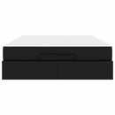 vidaXL Ágykeret matraccal matracmal Fekete 140 x 190 cm Műbőr