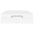 vidaXL Ágykeret matraccal matracmal Tiszta fehér 160 x 200 cm Műbőr