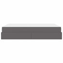 vidaXL Ágykeret matraccal matracmal Szürke 160 x 200 cm Műbőr