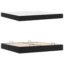 vidaXL Ágykeret matraccal matracmal 2 pcs Fekete PVC