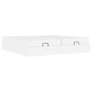 vidaXL Ágykeret matraccal matracmal 2 pcs Fehér PVC