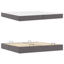 vidaXL Ágykeret matraccal matracmal 2 pcs Szürke PVC