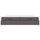 vidaXL Ágykeret matraccal matracmal 2 pcs Szürke PVC