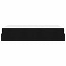 vidaXL Ágykeret matracmal Fekete 120 x 200 cm szövet