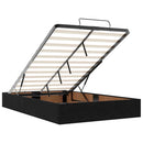 vidaXL Ágykeret matracmal tárolóval Fekete 120 x 200 cm Bársony