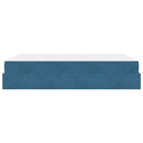 vidaXL Ágykeret Kék 140 x 200 cm Bársony