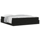 vidaXL Ágykeret Fekete 180 x 200 cm Bársony