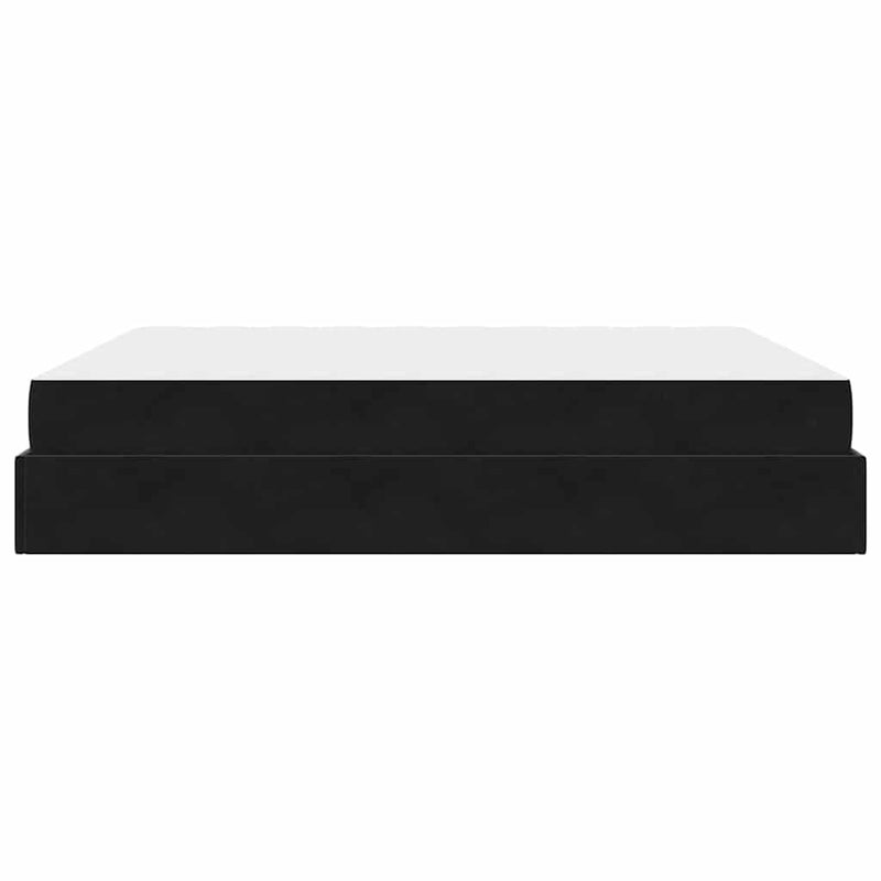 vidaXL Ágykeret Fekete 180 x 200 cm Bársony